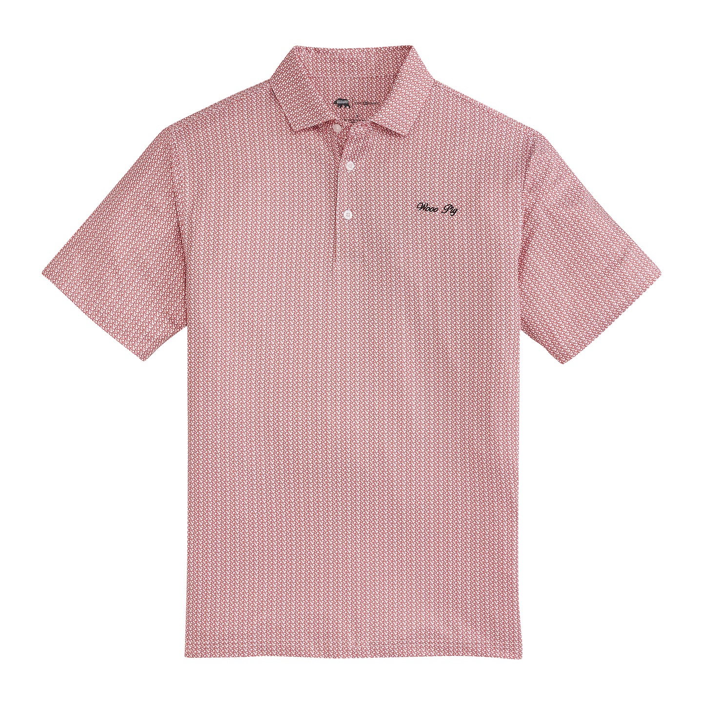 Arkansas Baseball A Printed Performance Polo - White