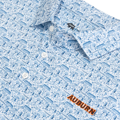 Auburn Icons Printed Performance Polo