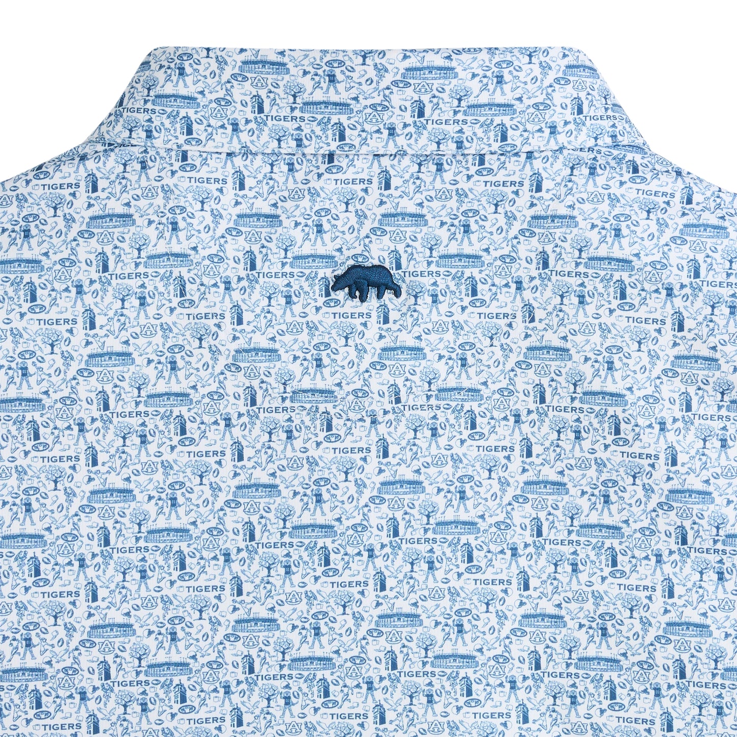 Auburn Icons Printed Performance Polo