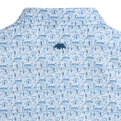 Auburn Icons Printed Performance Polo