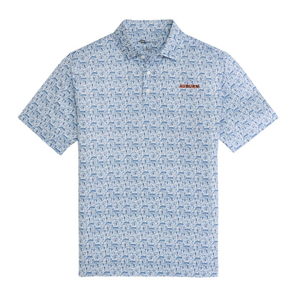 Auburn Icons Printed Performance Polo