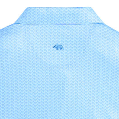 Beadhead Printed Performance Polo - Endless Sky