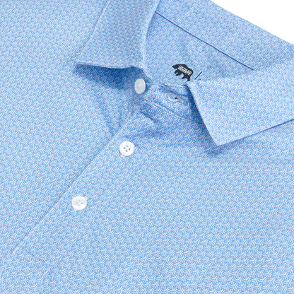 Bonnie Printed Performance Polo - Iris