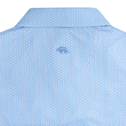 Bonnie Printed Performance Polo - Iris