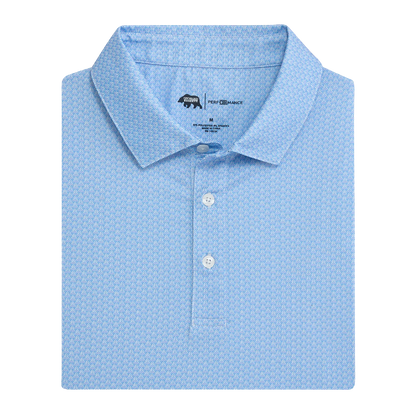 Bonnie Printed Performance Polo - Iris
