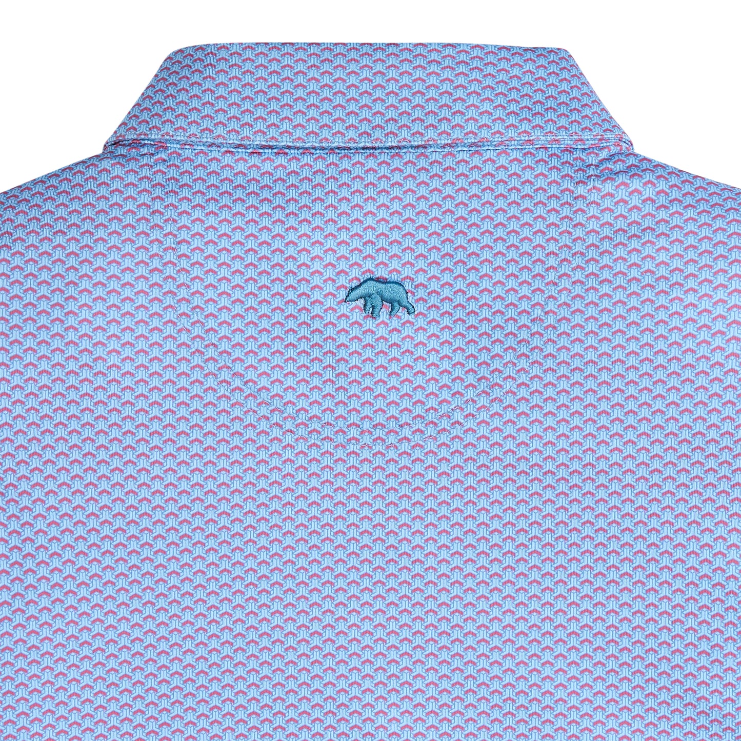 Bonnie Printed Performance Polo - Riviera