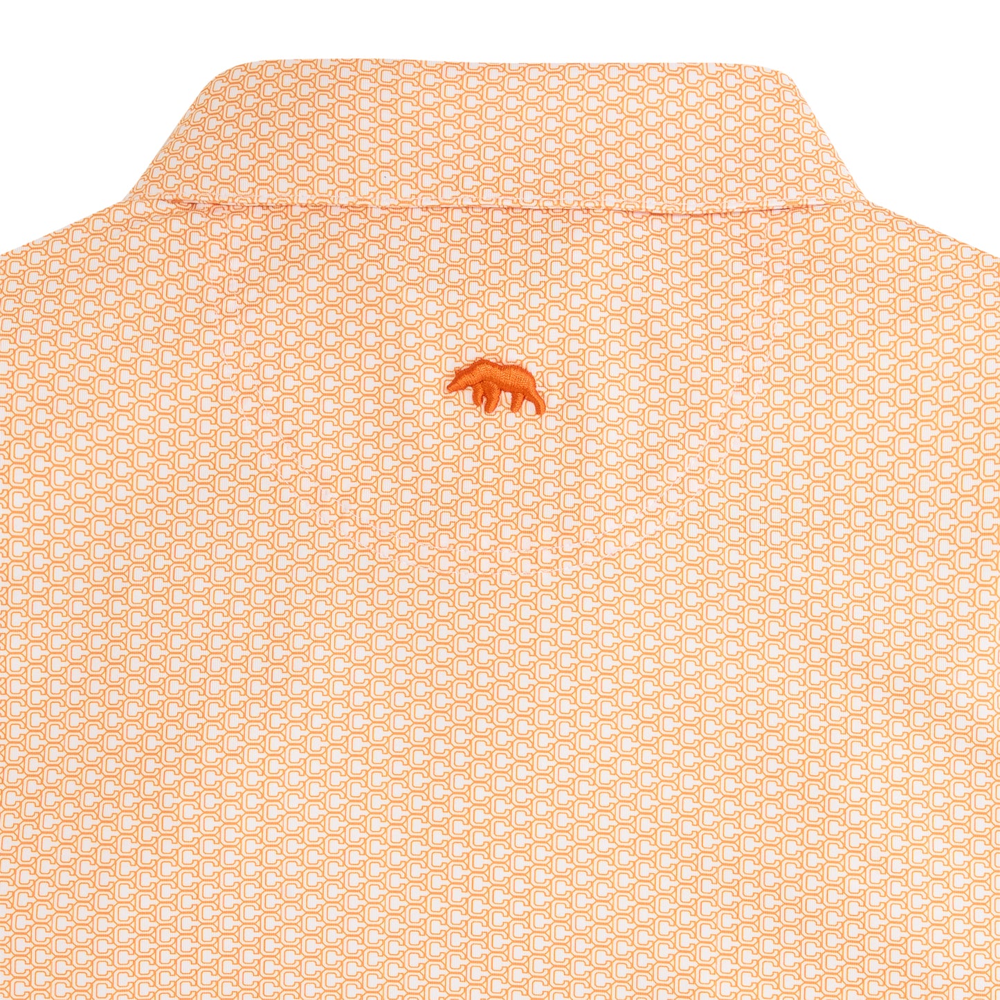 Clemson Vintage C Printed Performance Polo - White