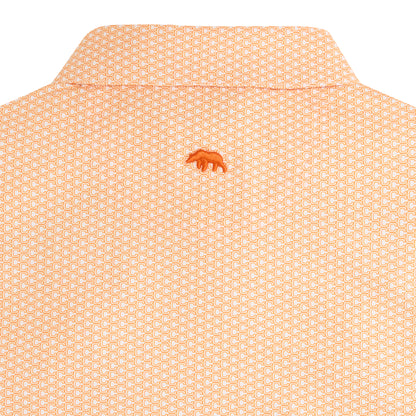 Clemson Vintage C Printed Performance Polo - White