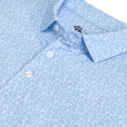 Swamp Puppy Printed Performance Polo - Vista