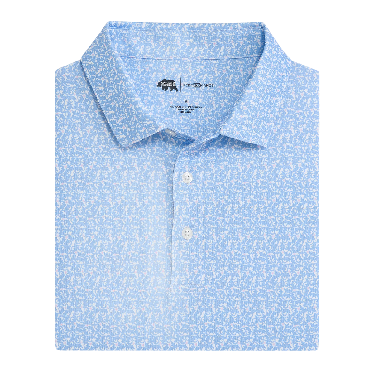 Swamp Puppy Printed Performance Polo - Vista