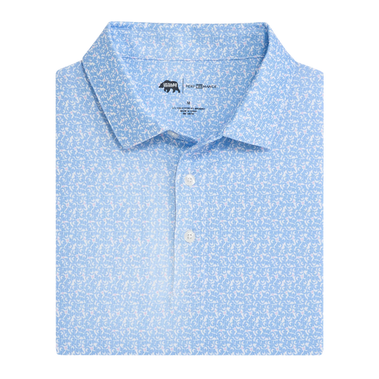 Swamp Puppy Printed Performance Polo - Vista