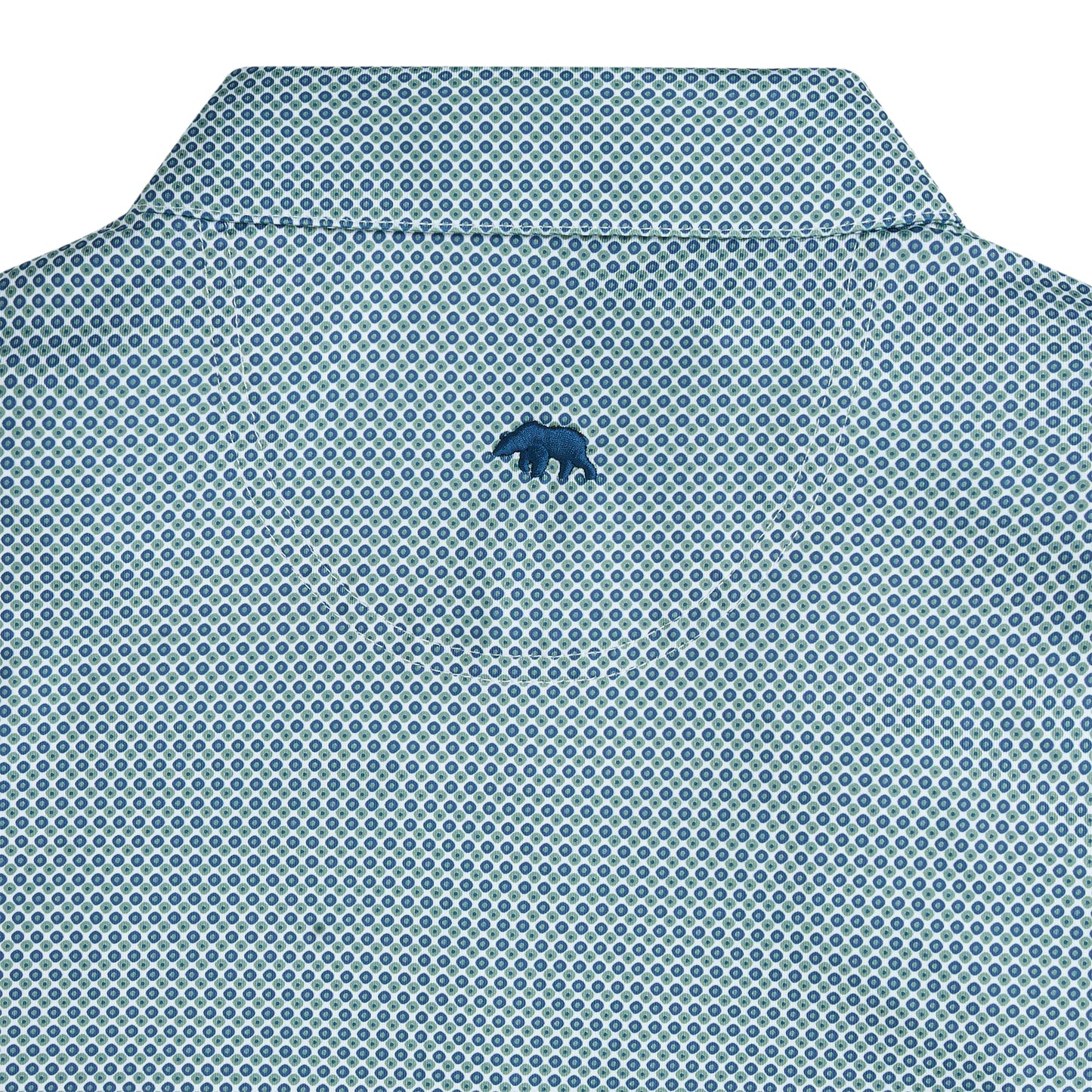 League Printed Performance Polo - Ensign Blue
