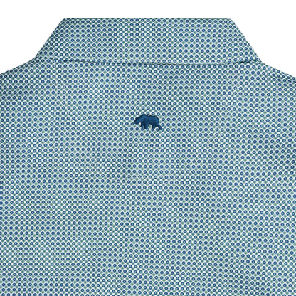 League Printed Performance Polo - Ensign Blue