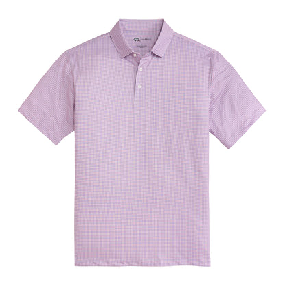 League Printed Performance Polo - Powder Pink