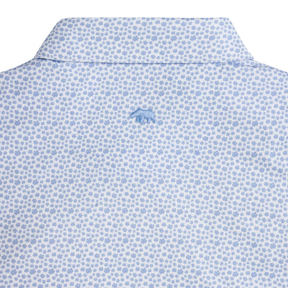 Magnolia Printed Performance Polo - Heron