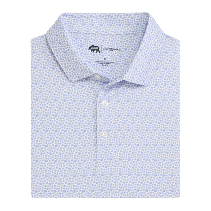 Magnolia Printed Performance Polo - Heron