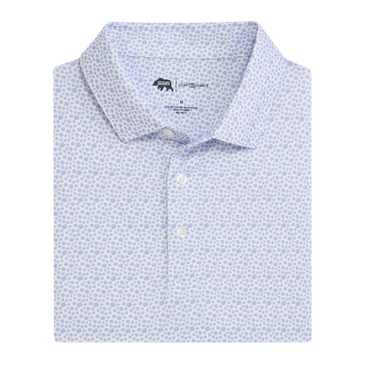 Magnolia Printed Performance Polo - Heron