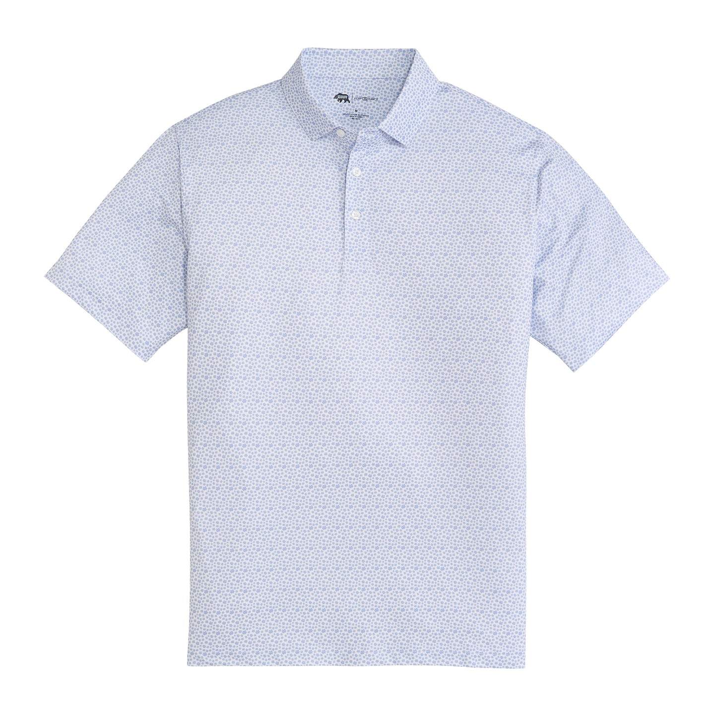 Magnolia Printed Performance Polo - Heron