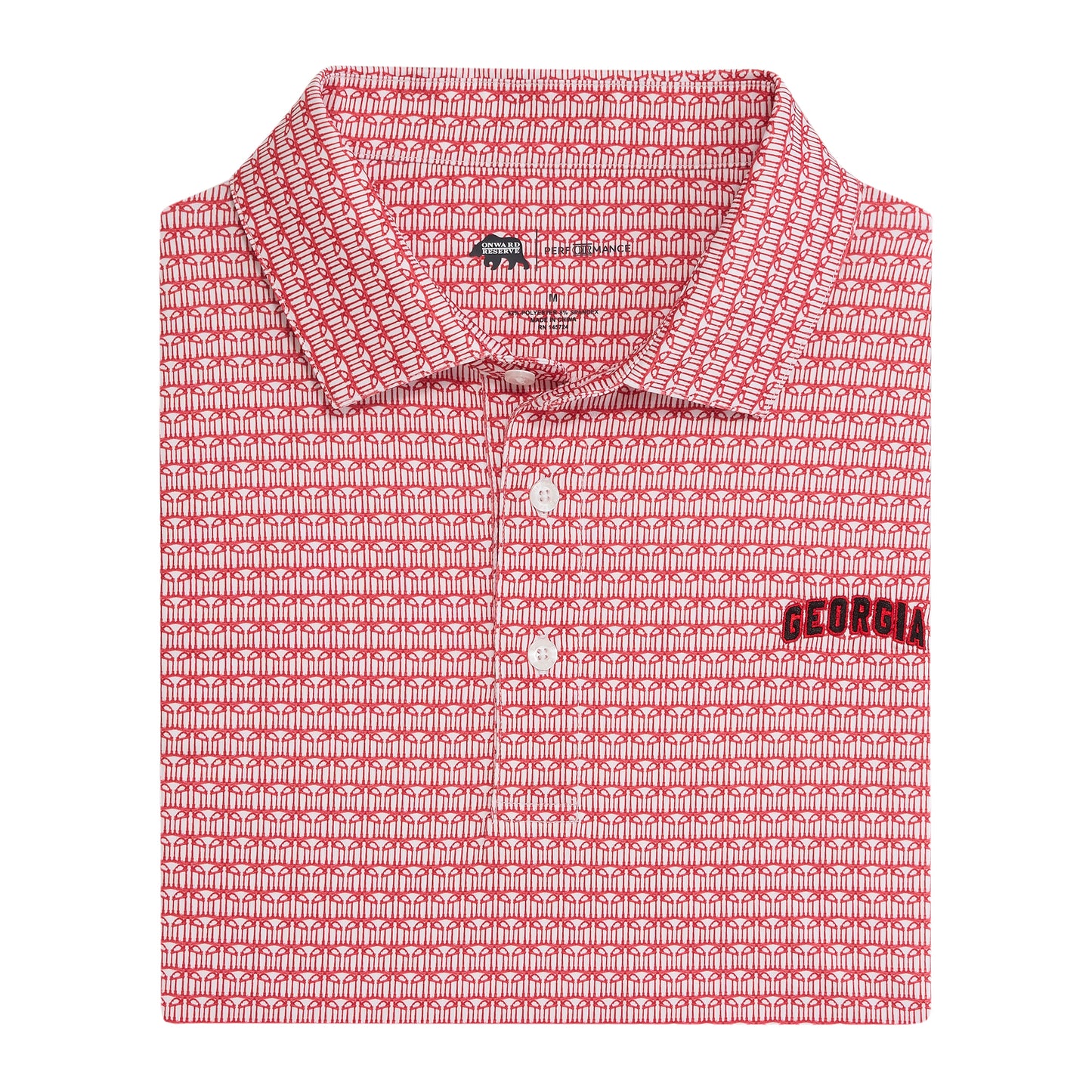 UGA Arches Printed Performance Polo