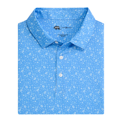 19th Hole Printed Performance Polo - Provence