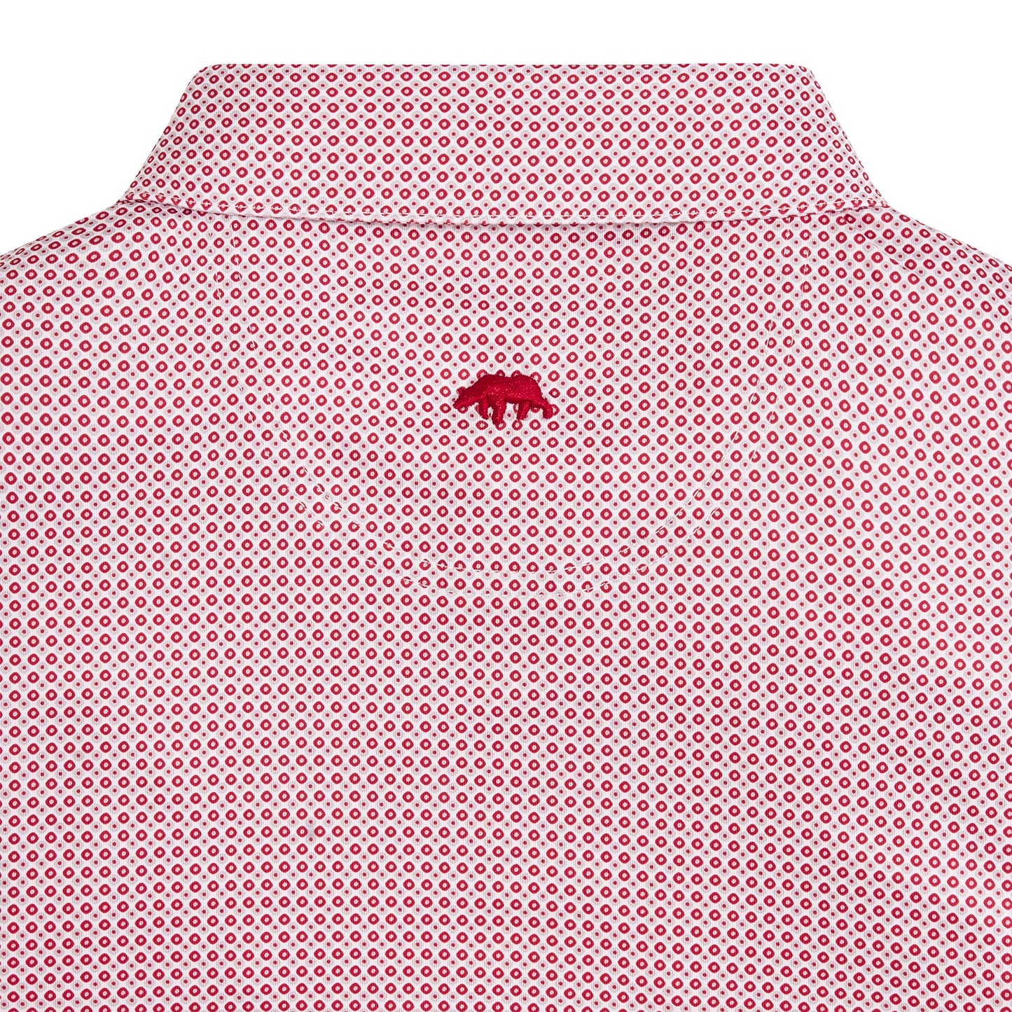 League Printed Performance Polo - Crimson