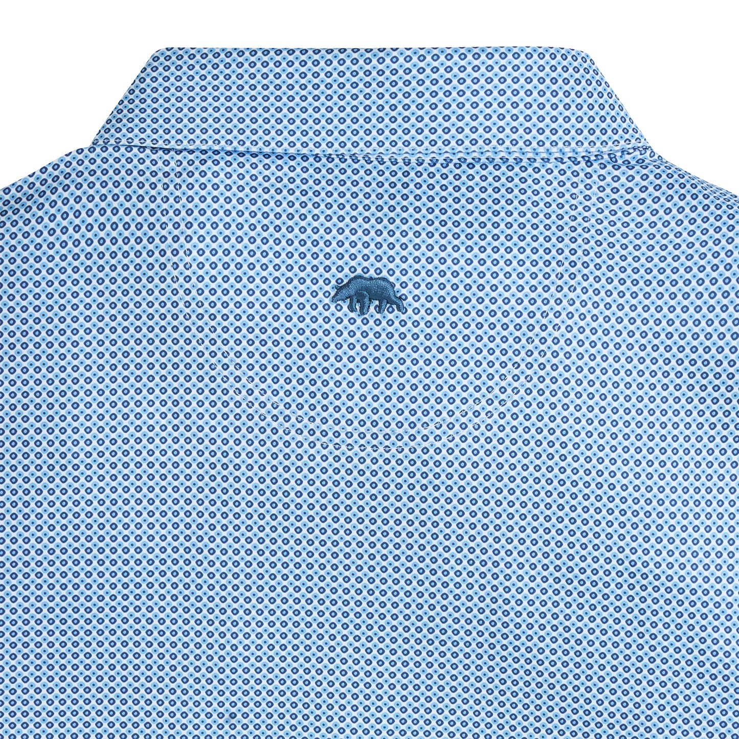 League Printed Performance Polo - Sport Blue