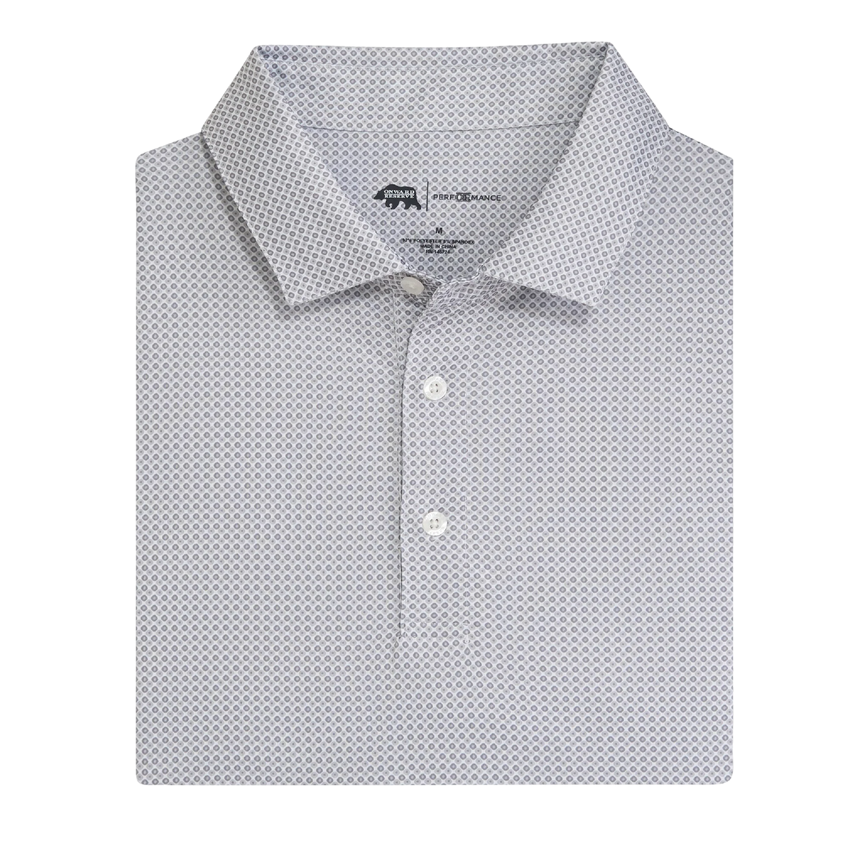 League Printed Performance Polo - Nine Iron