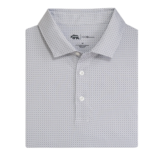 League Printed Performance Polo - Nine Iron