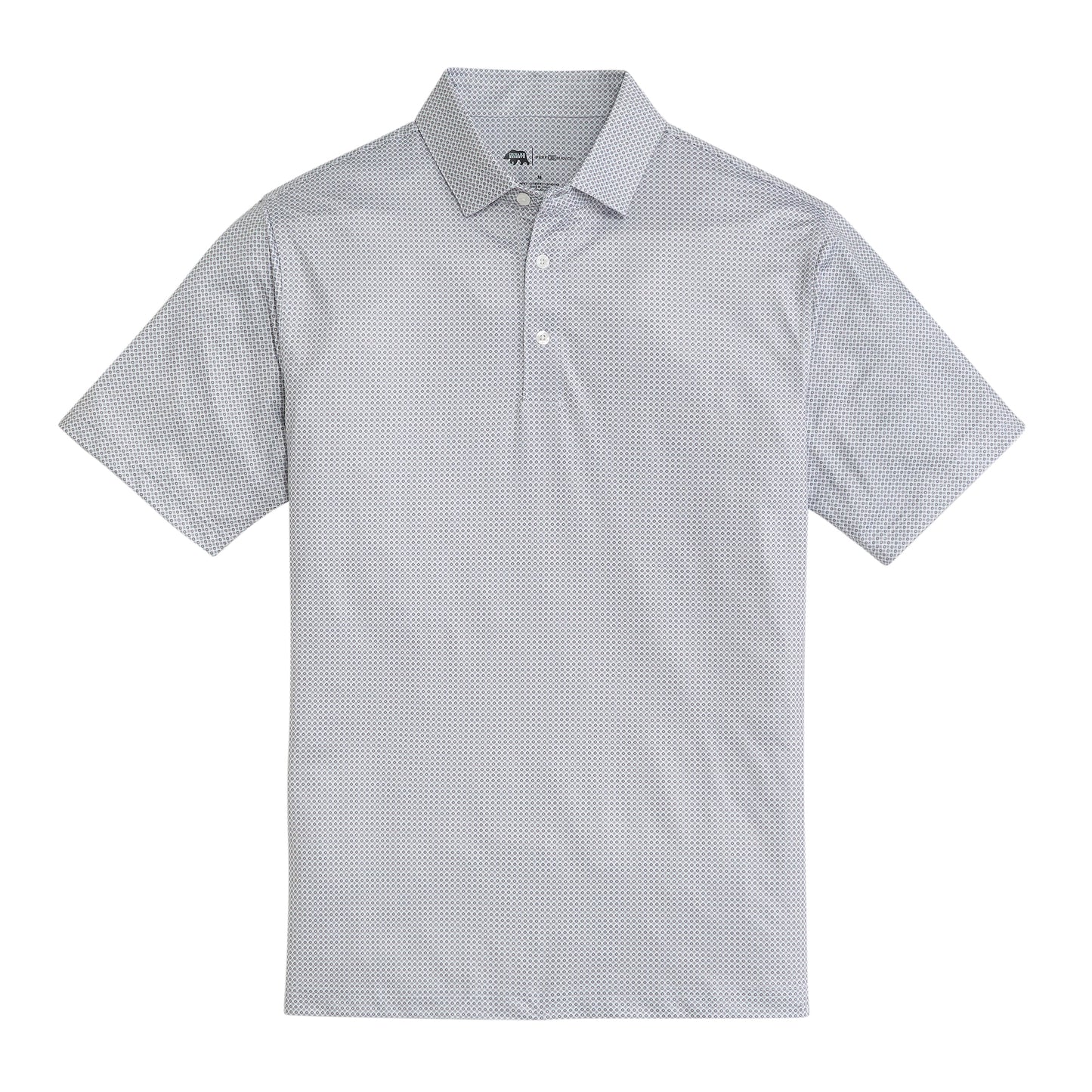 League Printed Performance Polo - Nine Iron