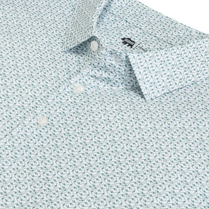 Bevy Printed Performance Polo - Hedge