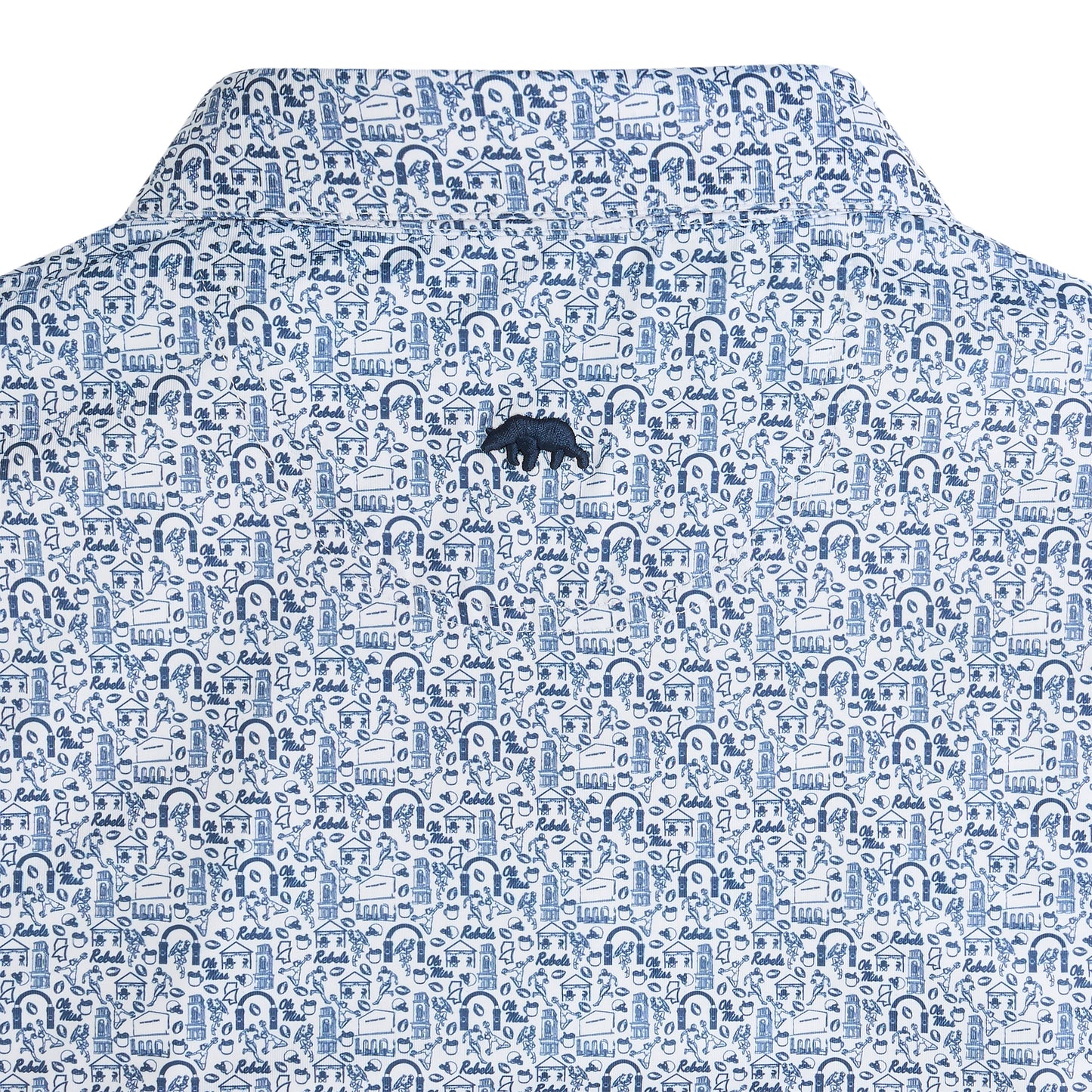 Ole Miss Icons Printed Performance Polo