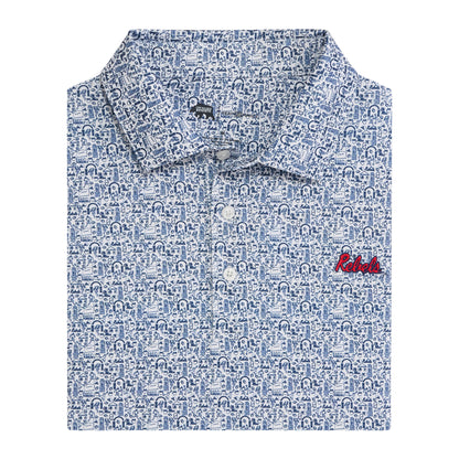 Ole Miss Icons Printed Performance Polo