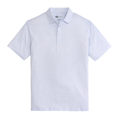 Shelling Out Printed Performance Polo - Sea Pink