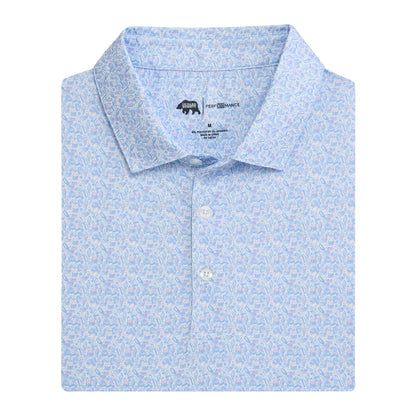 Snack Bar Printed Performance Polo - Orchid