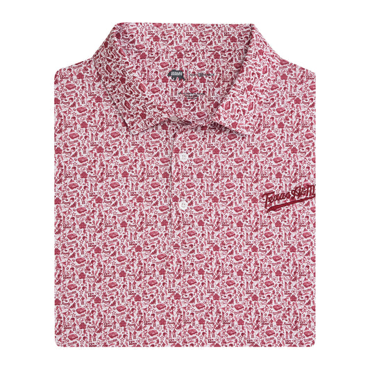 Texas A&M Icons Printed Performance Polo - White