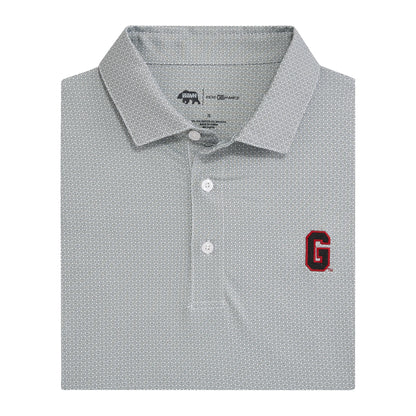 UGA Bone Yard Printed Performance Polo