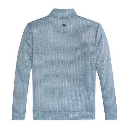 Braves A Printed Performance 1/4 Zip - White