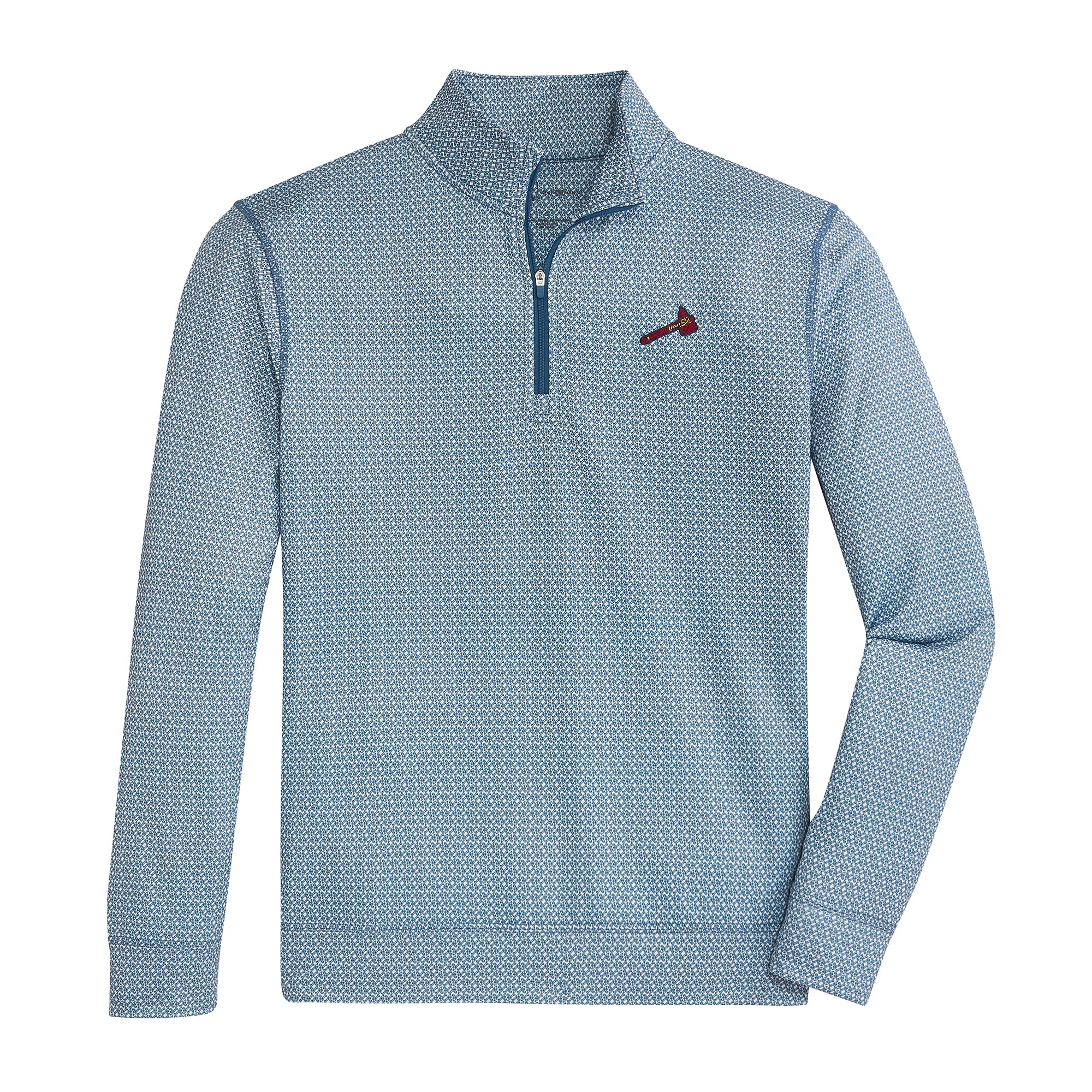 Braves A Printed Performance 1/4 Zip - White – Onward Reserve