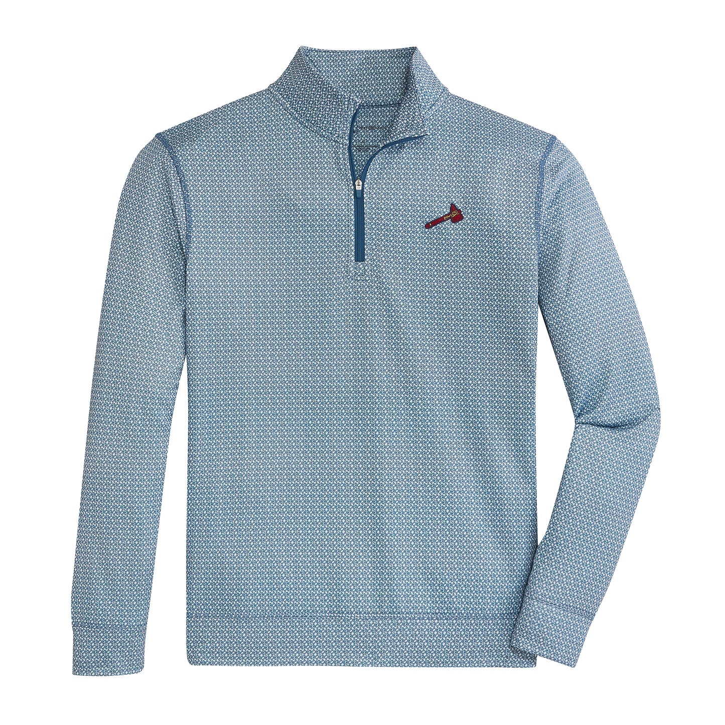 Braves A Printed Performance 1/4 Zip - White