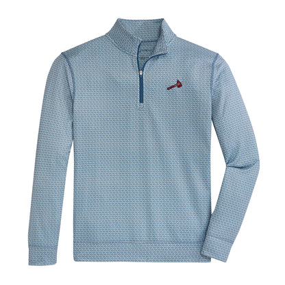 Braves A Printed Performance 1/4 Zip - White