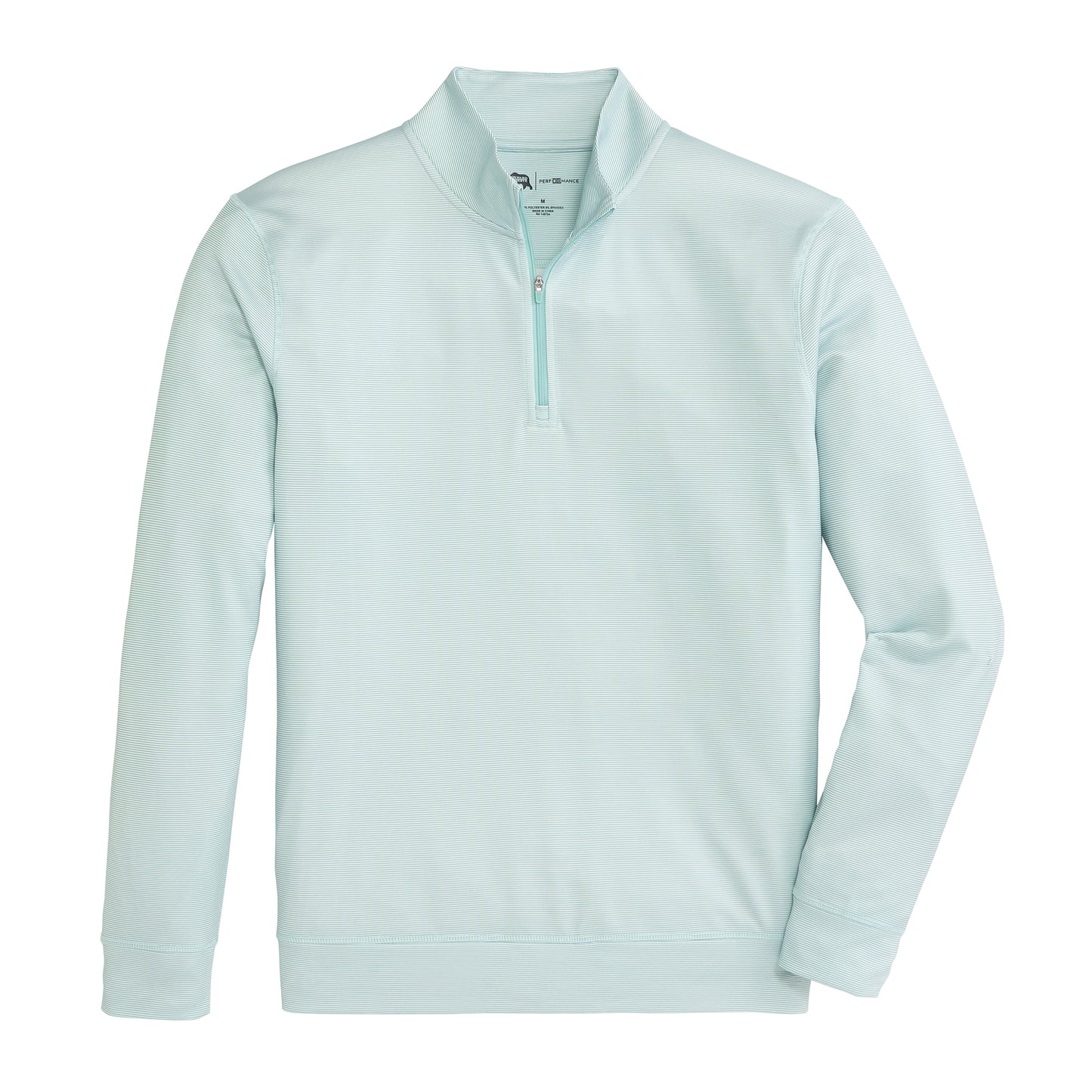 Hairline Stripe Printed Performance 1/4 Zip - Aquifer
