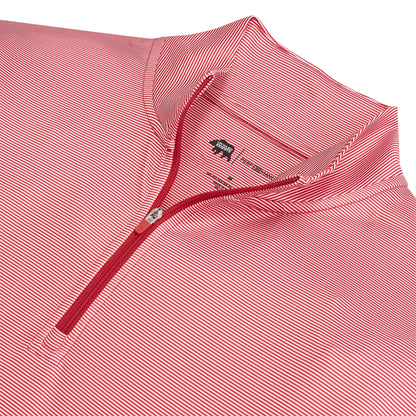 Hairline Stripe Printed Performance 1/4 Zip - Bike