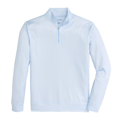 Hairline Stripe Printed Performance 1/4 Zip - Sky