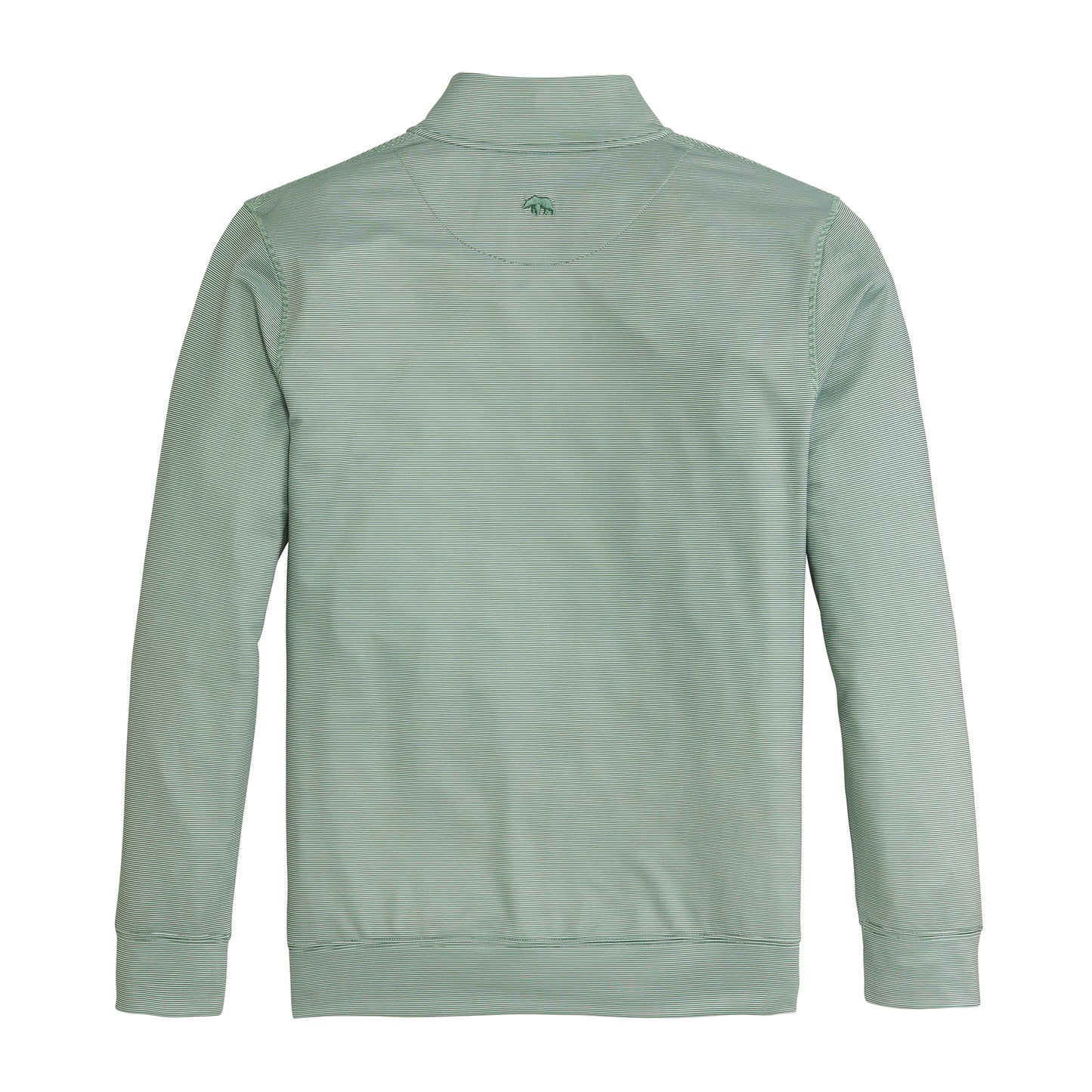 Hairline Stripe Printed Performance 1/4 Zip - Ivy