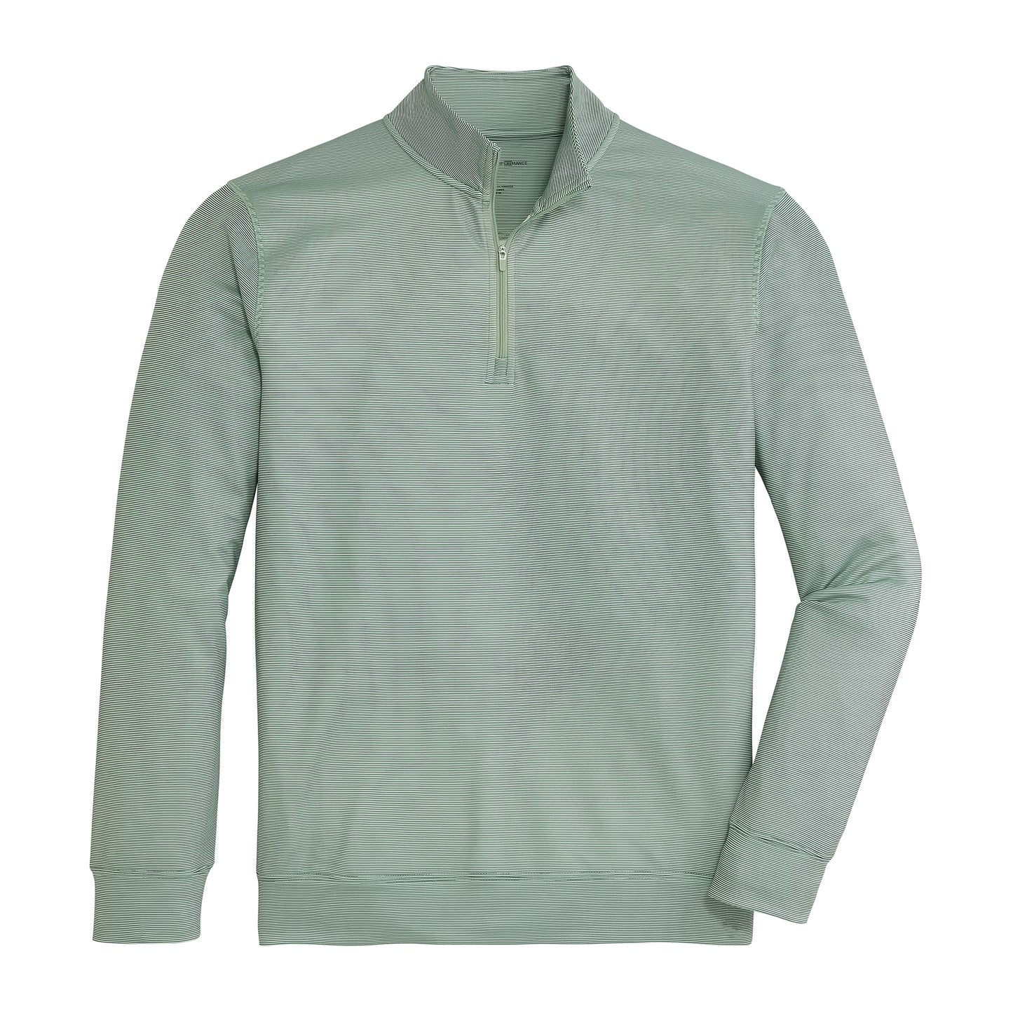 Hairline Stripe Printed Performance 1/4 Zip - Ivy