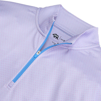 Range Printed Performance 1/4 Zip - Orchid