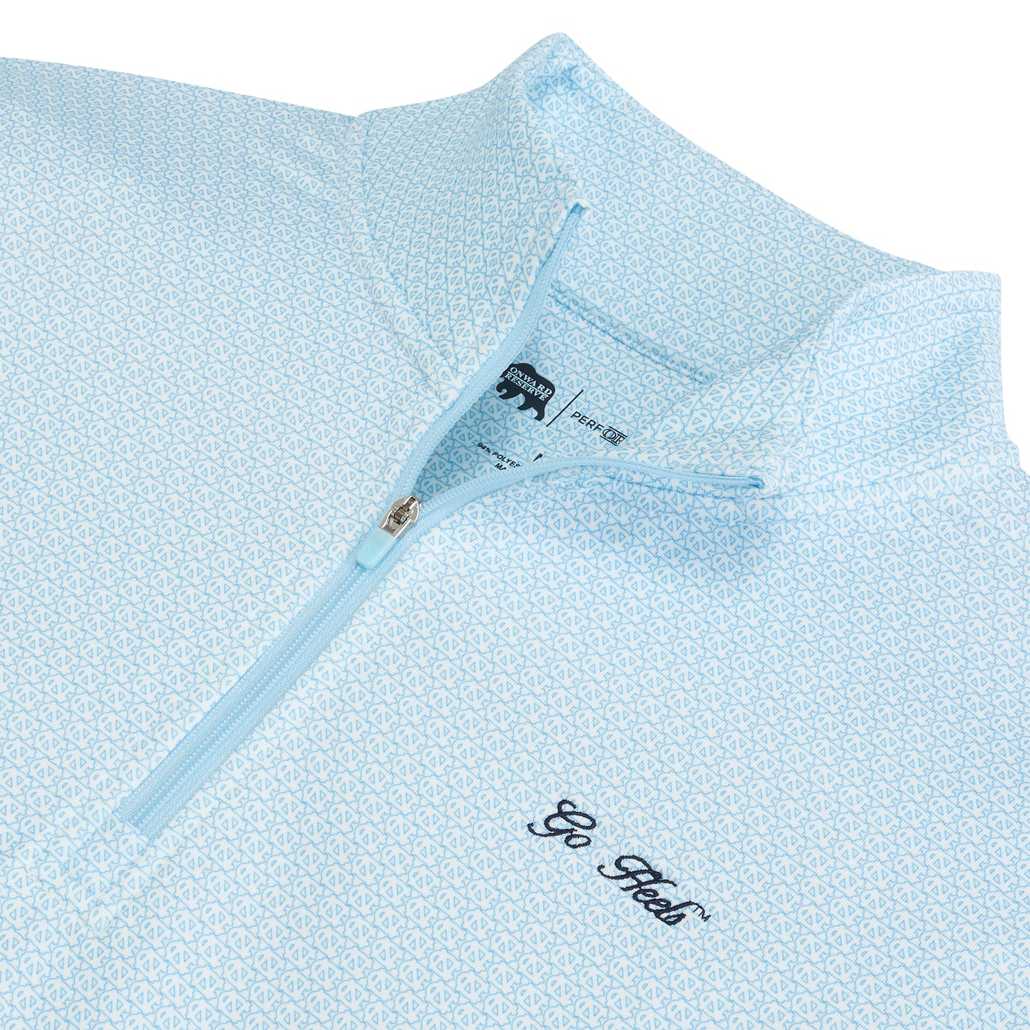 UNC Tile Printed Performance Pullover