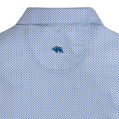 Scope Printed Performance Polo - Blue Horizon