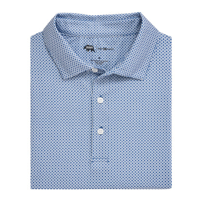 Scope Printed Performance Polo - Blue Horizon