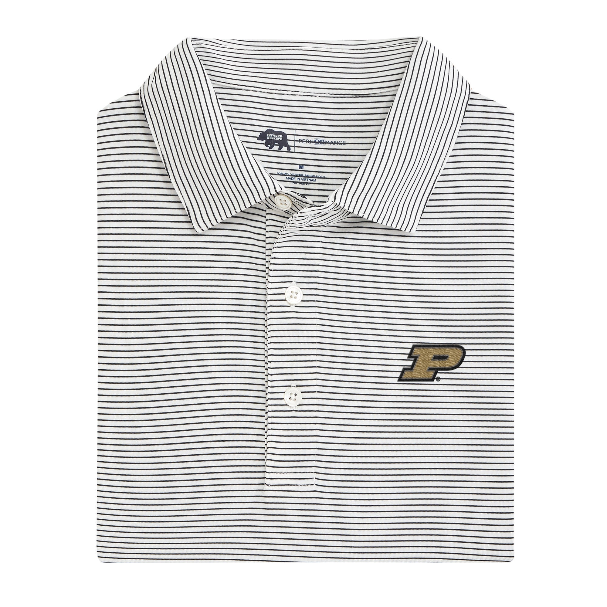 Birdie Stripe Purdue Performance Polo